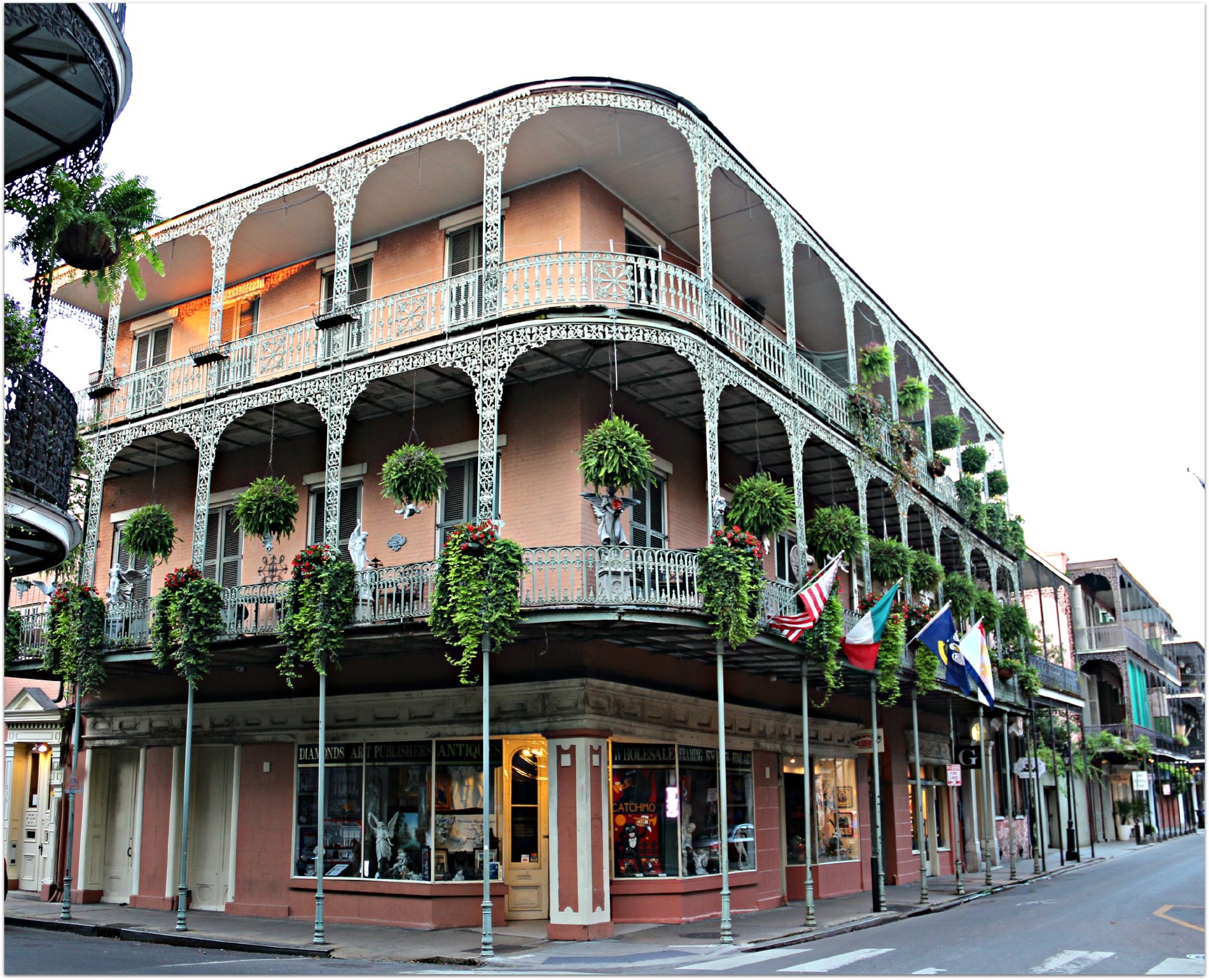 Royal Street Corners in New Orleans