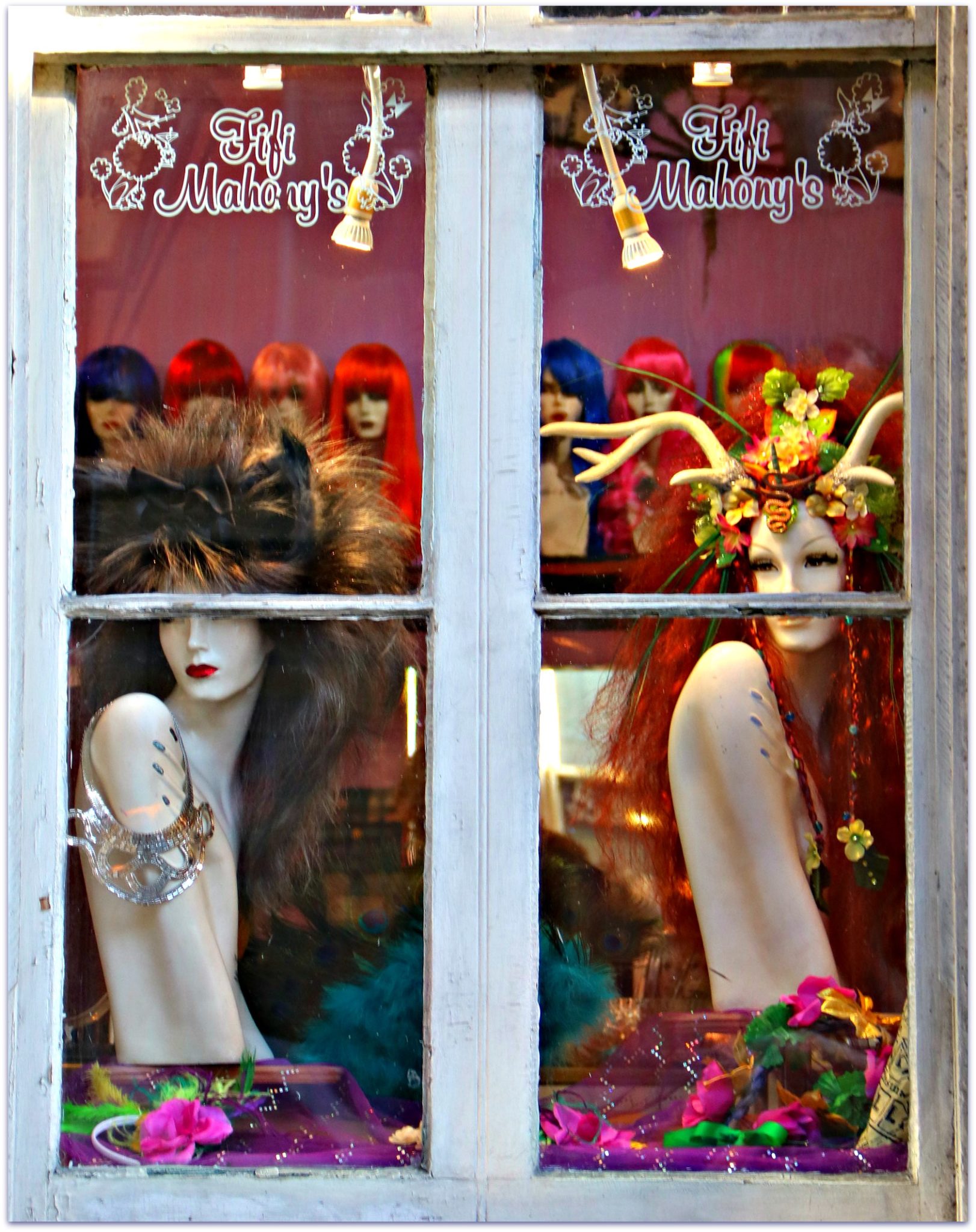Window shopping on Royal Street in French Quarter