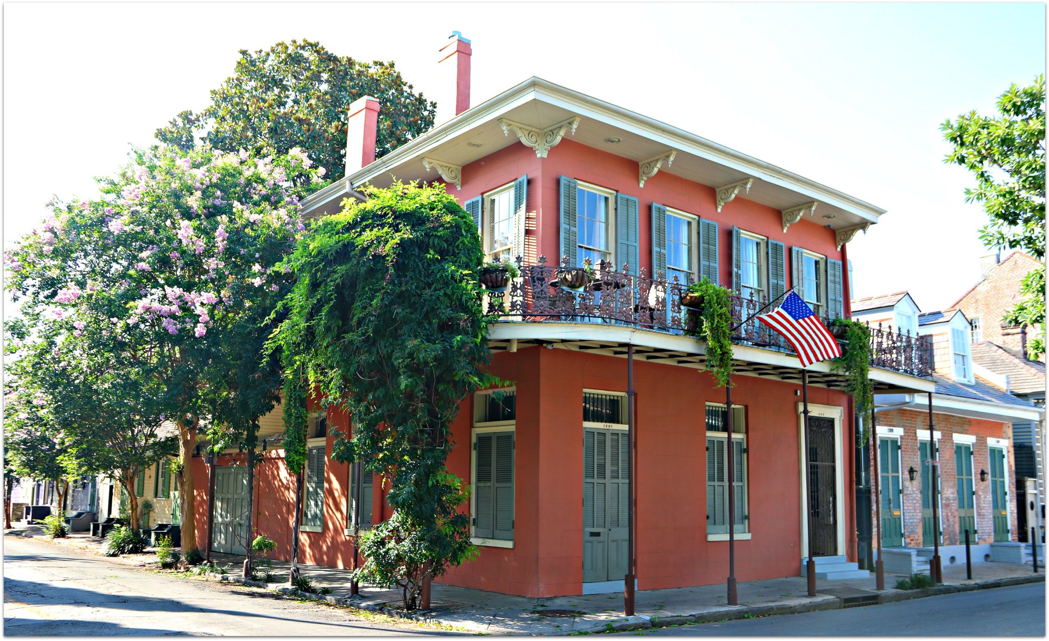 HOmes in French Quarter of New Orleans